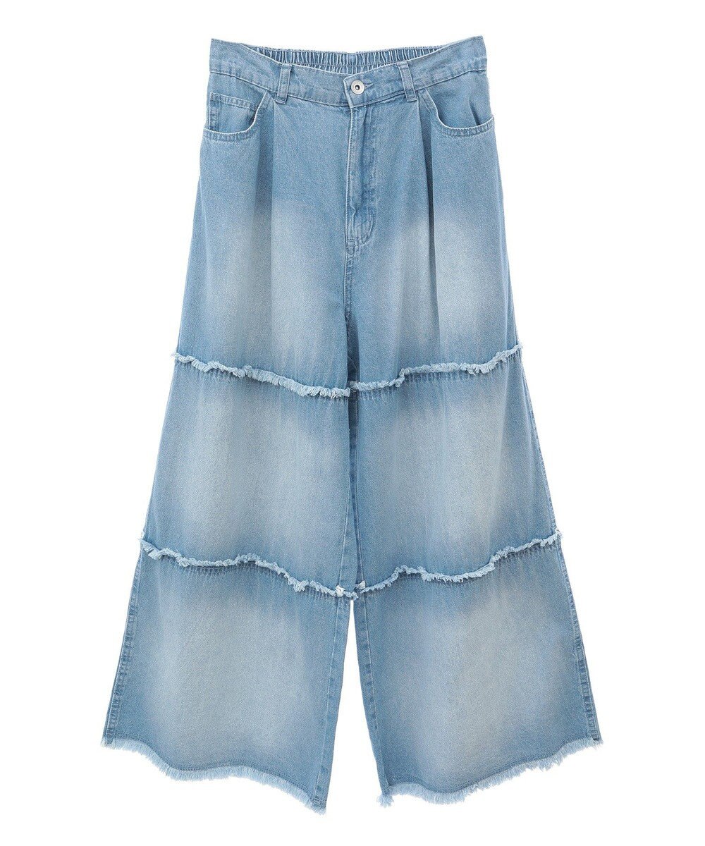 Green Parks ・ＳＵＧＡＲ　ＳＰＯＯＮ　ティアードデニムパンツ 