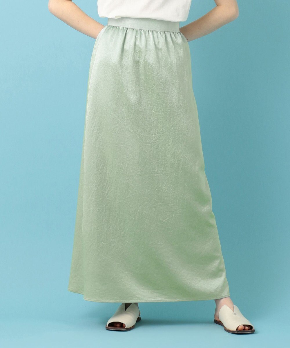 マガジン掲載 洗える ストレッチサテンスカート 番号nf23 Newans ファッション通販 公式通販 オンワード クローゼット