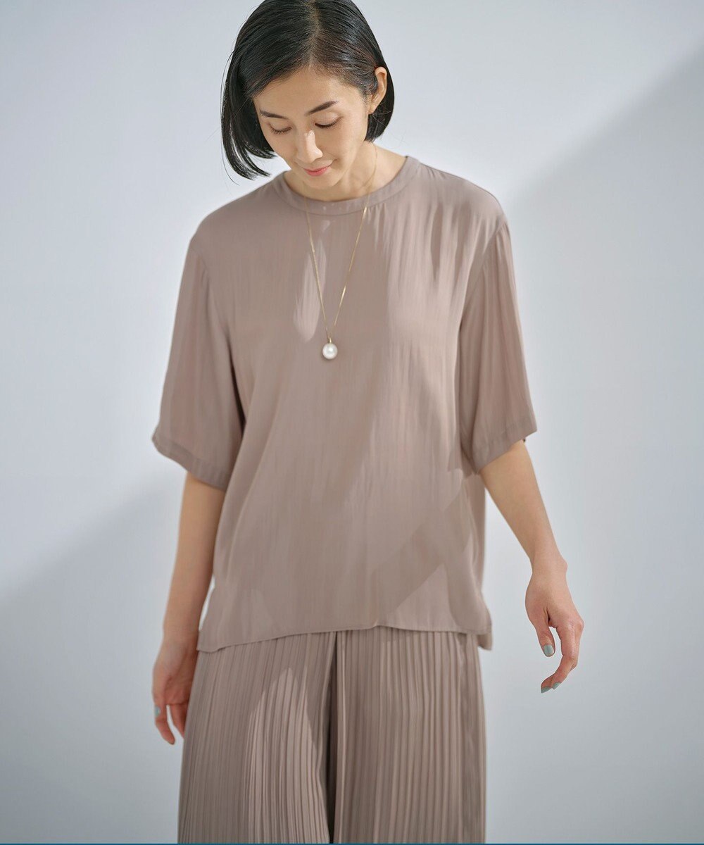 Sサイズ有 マットサテン 5分袖 ブラウス 自由区 ファッション通販 公式通販 オンワード クローゼット Sサイズ有 マットサテン 5分袖 ブラウス 自由区 ファッション通販 公式通販 オンワード クローゼット