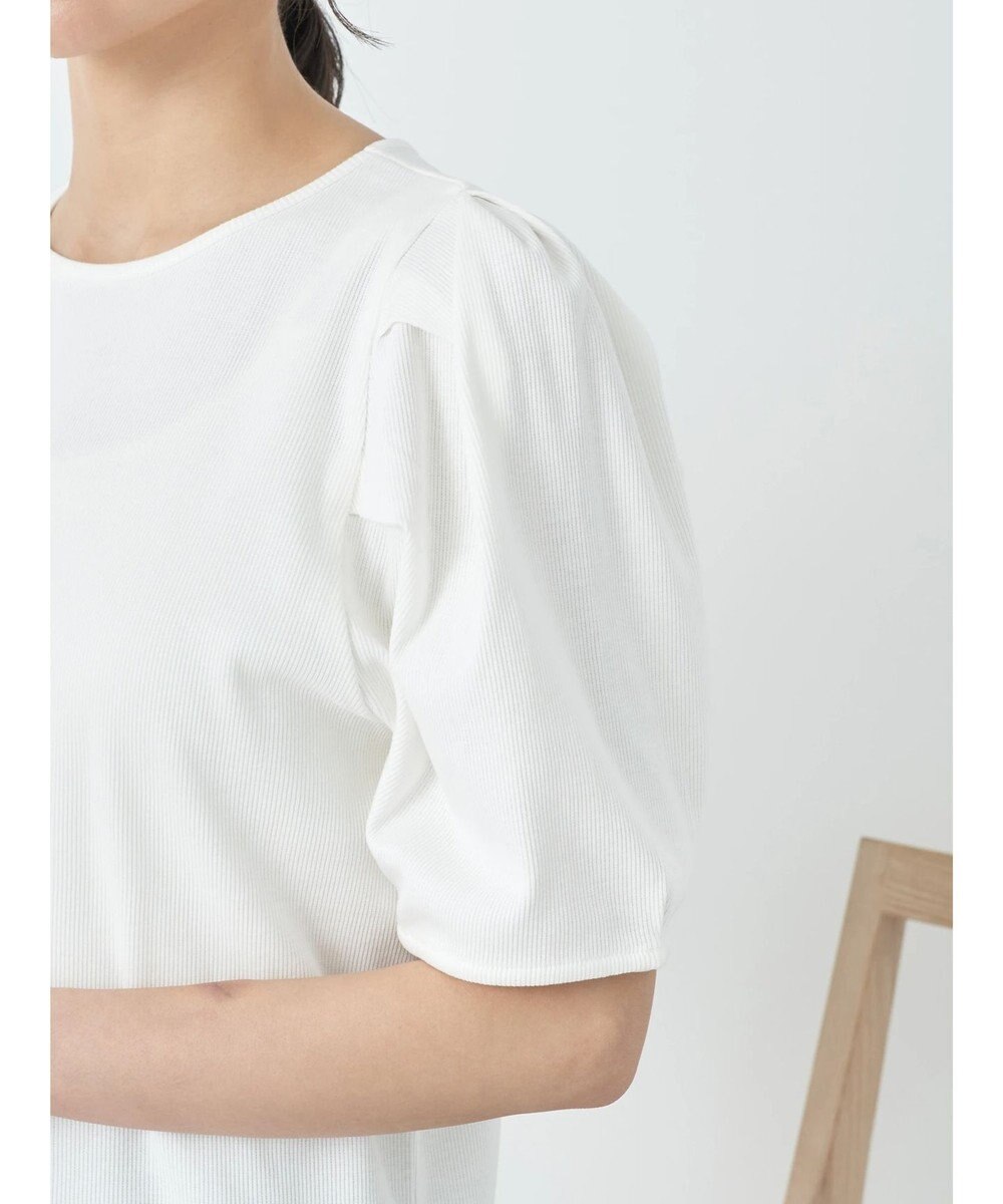 earth music&ecology パワーショルダーリブプルオーバー 