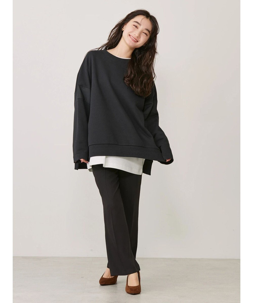 AMERICAN HOLIC 異素材ショルダー切り替えスウェット1 