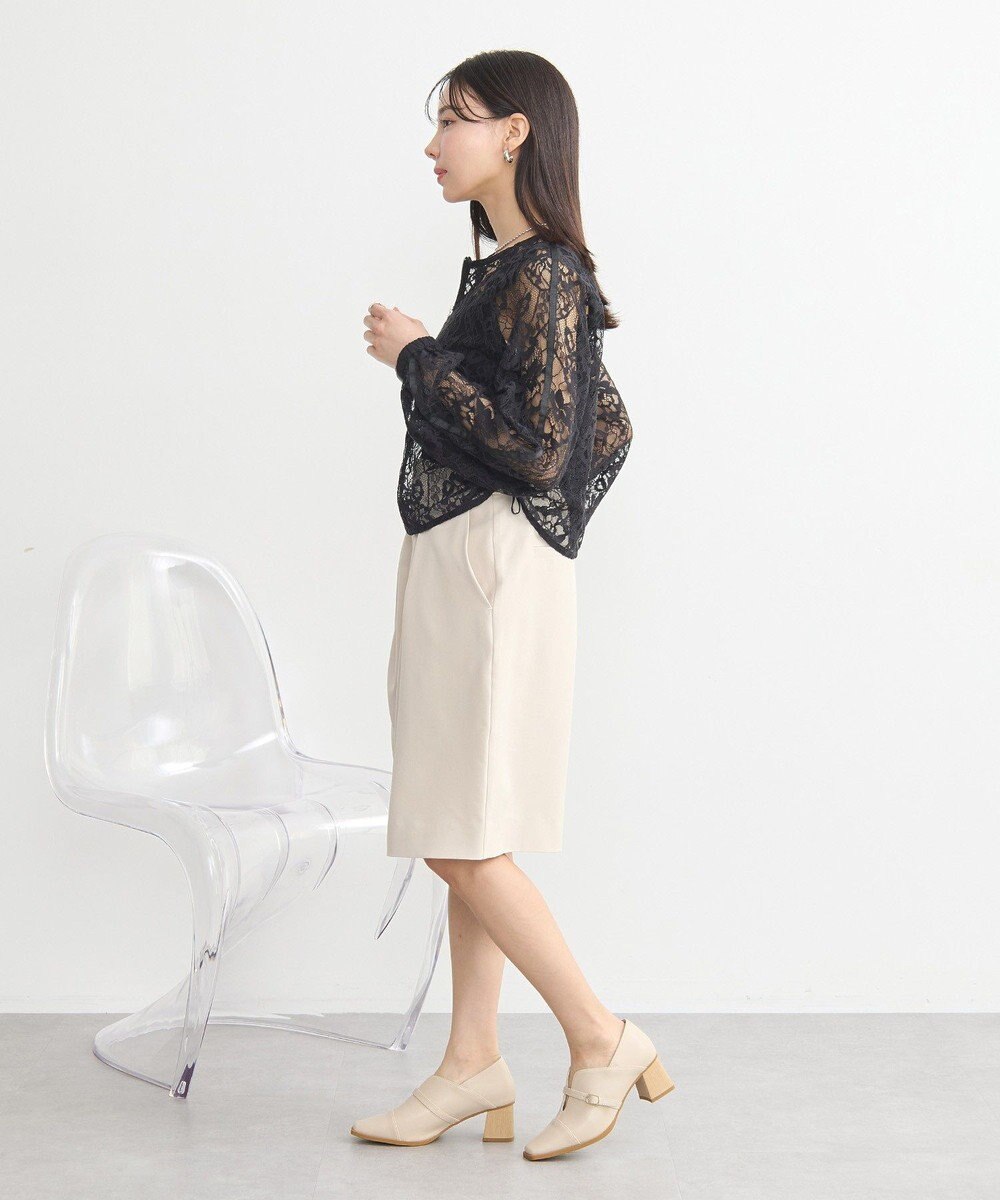 earth music&ecology レースＺＩＰシャツ 