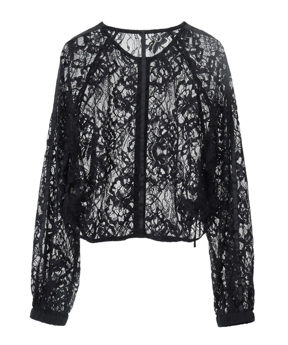 earth music&ecology レースＺＩＰシャツ 