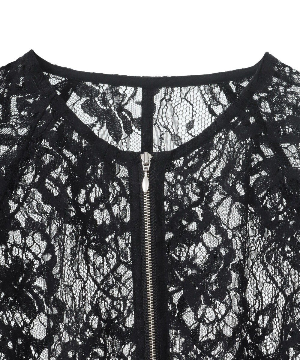 earth music&ecology レースＺＩＰシャツ 