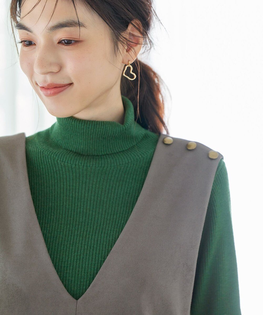 ANY ウールブレンドリブニット 