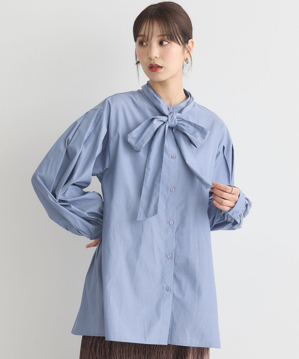 earth music&ecology 2wayボウタイブラウス 