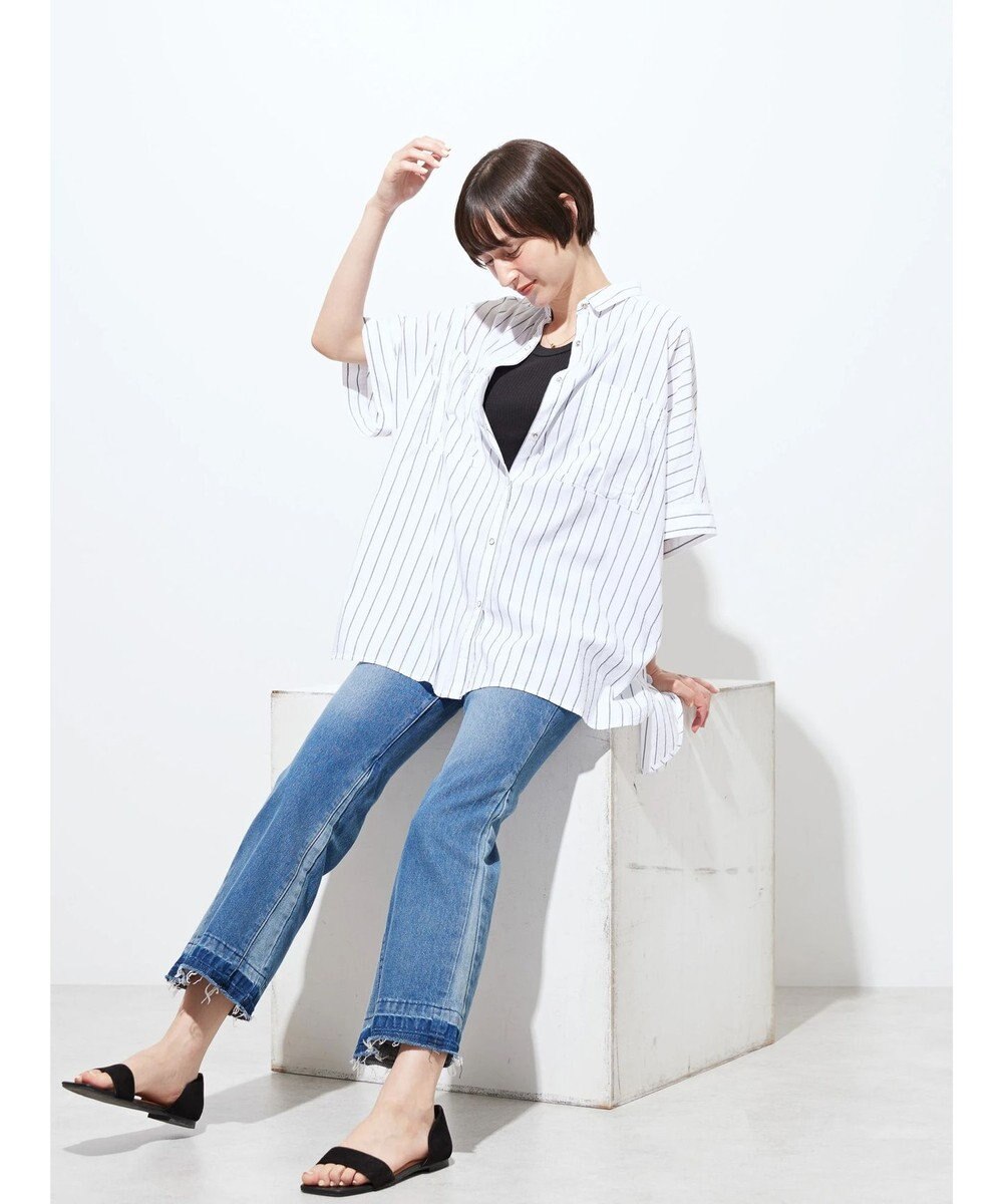 AMERICAN HOLIC ＷポケットバックタックＢＩＧシャツ 