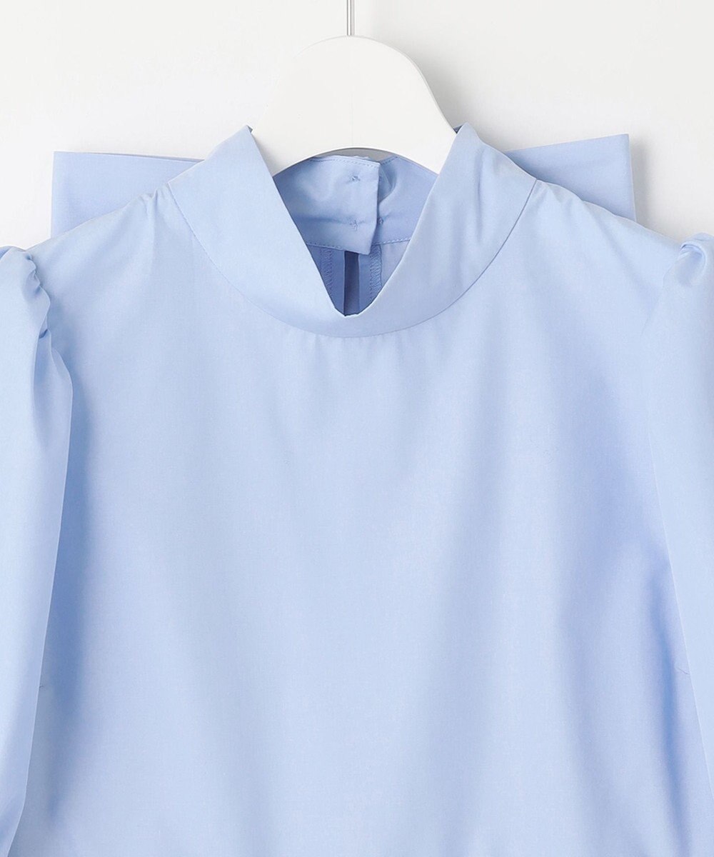 Feroux 【新色追加・ONWARD CROSSET MAG掲載】バックリボンパフスリーブ ブラウス 