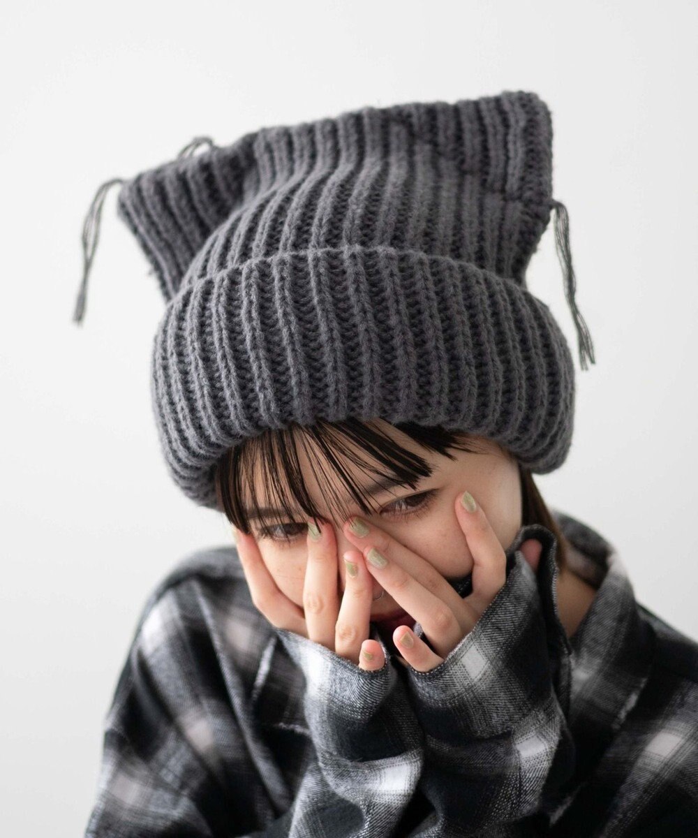 WEGO ローゲージネコミミニットキャップ 