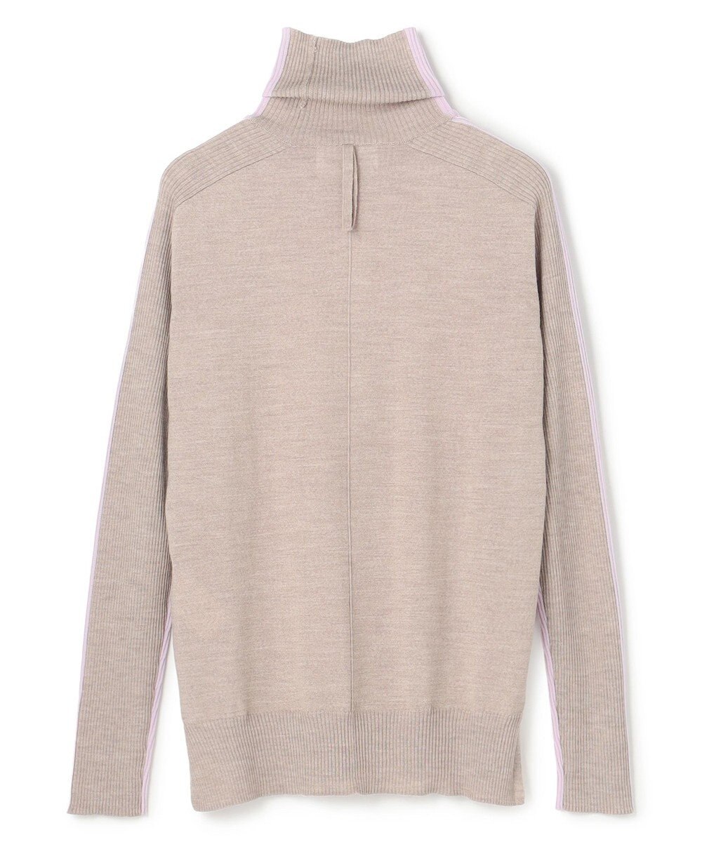 BEIGE， 【洗える・VERY NaVY12月号掲載】LA MONNAIE / バイカラーウールタートルニット 