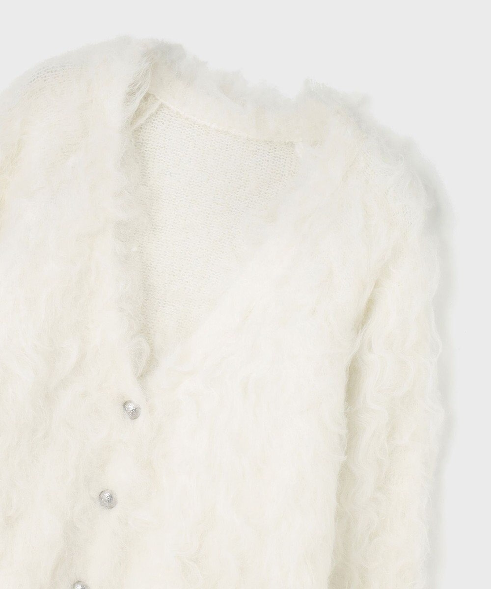 GRACE CONTINENTAL シャギーニットカーディガン 