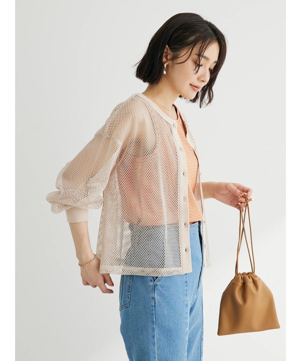 Green Parks ・ＥＬＥＮＣＡＲＥ　ＤＵＥ　２ｗａｙメッシュカーディガン 