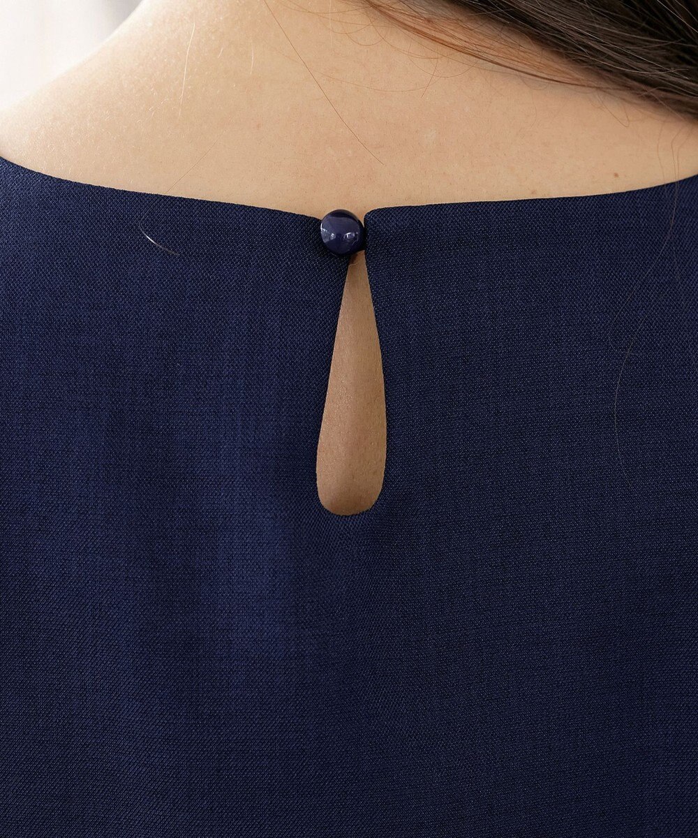 Tiaclasse L 【洗える】袖レースはさみこみシャツ 