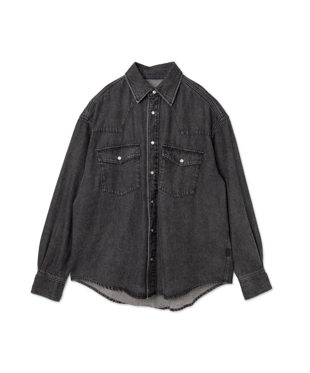 WEGO デニムウエスタンシャツ（LS） 