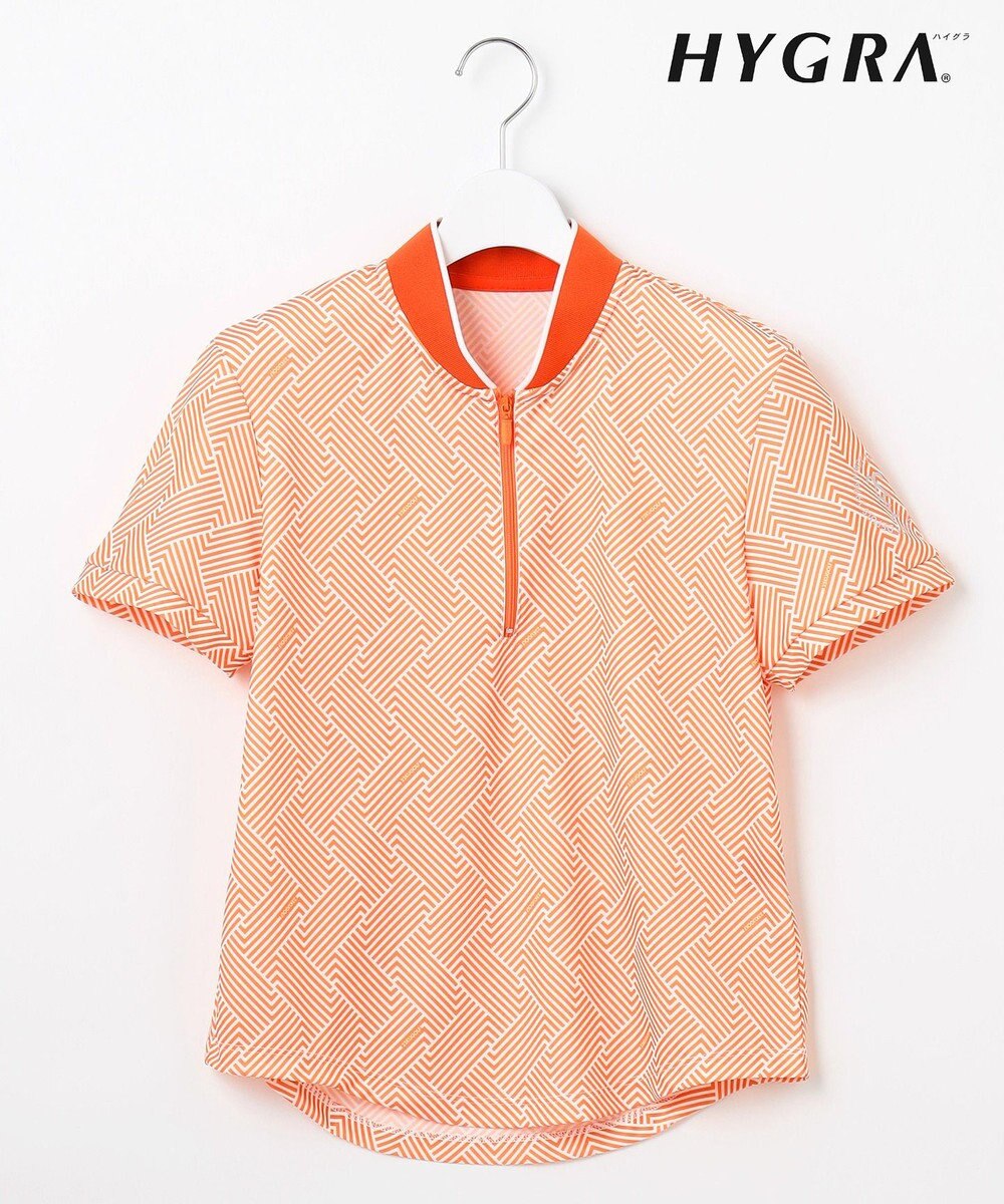 23区GOLF 【WOMEN】「HYGRA」幾何柄清涼カットソー 
