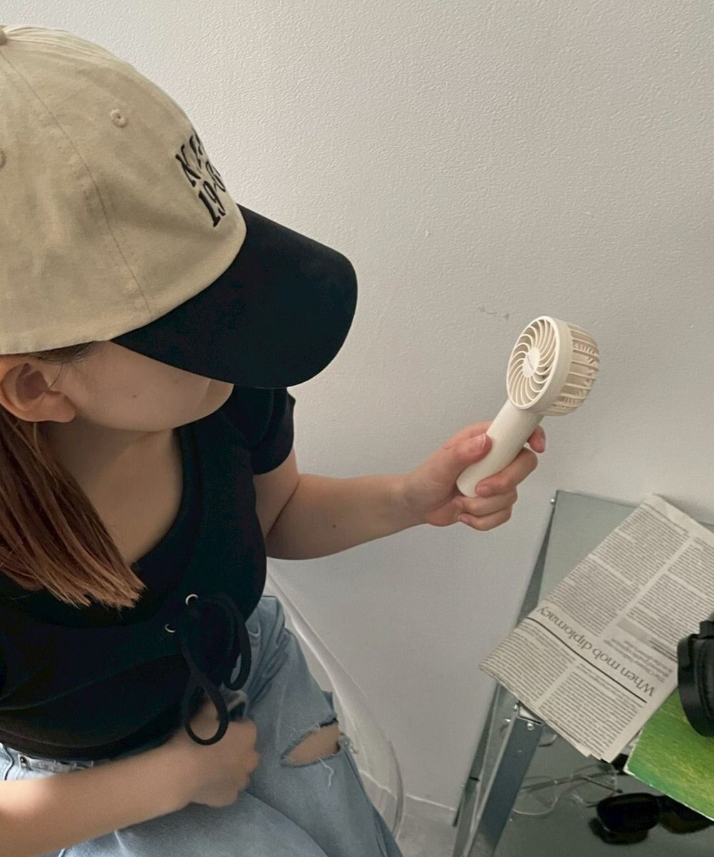 WEGO 【冷却/携帯扇風機/熱中症対策】カラビナ付ハンディファン 