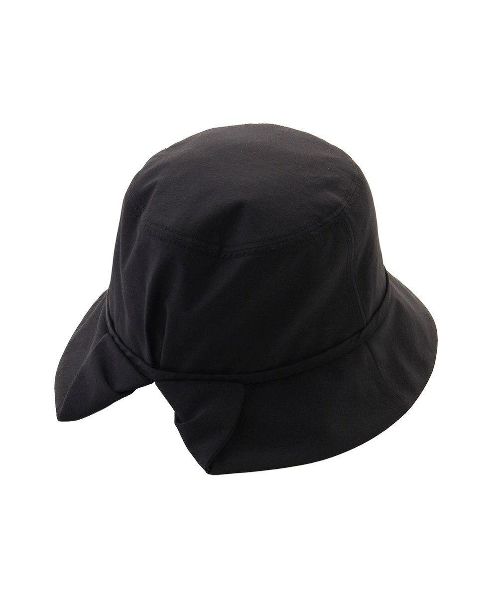 MOONBAT 【遮光100％/遮熱/UVカット】FURLA(フルラ)小ツバ 後ろ割れ バケットハット 帽子 無地 チャーム付き 手洗い可能/サイズ調整可能 