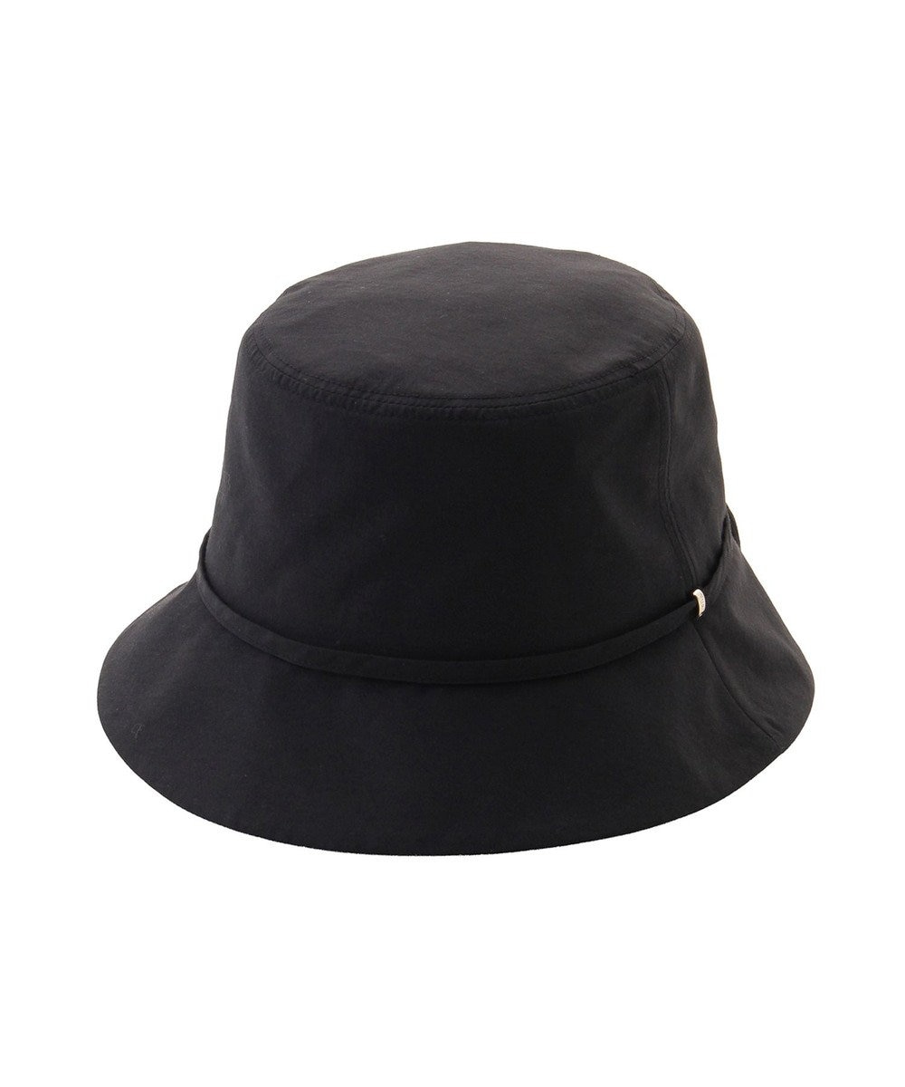 MOONBAT 【遮光100％/遮熱/UVカット】FURLA(フルラ)小ツバ 後ろ割れ バケットハット 帽子 無地 チャーム付き 手洗い可能/サイズ調整可能 