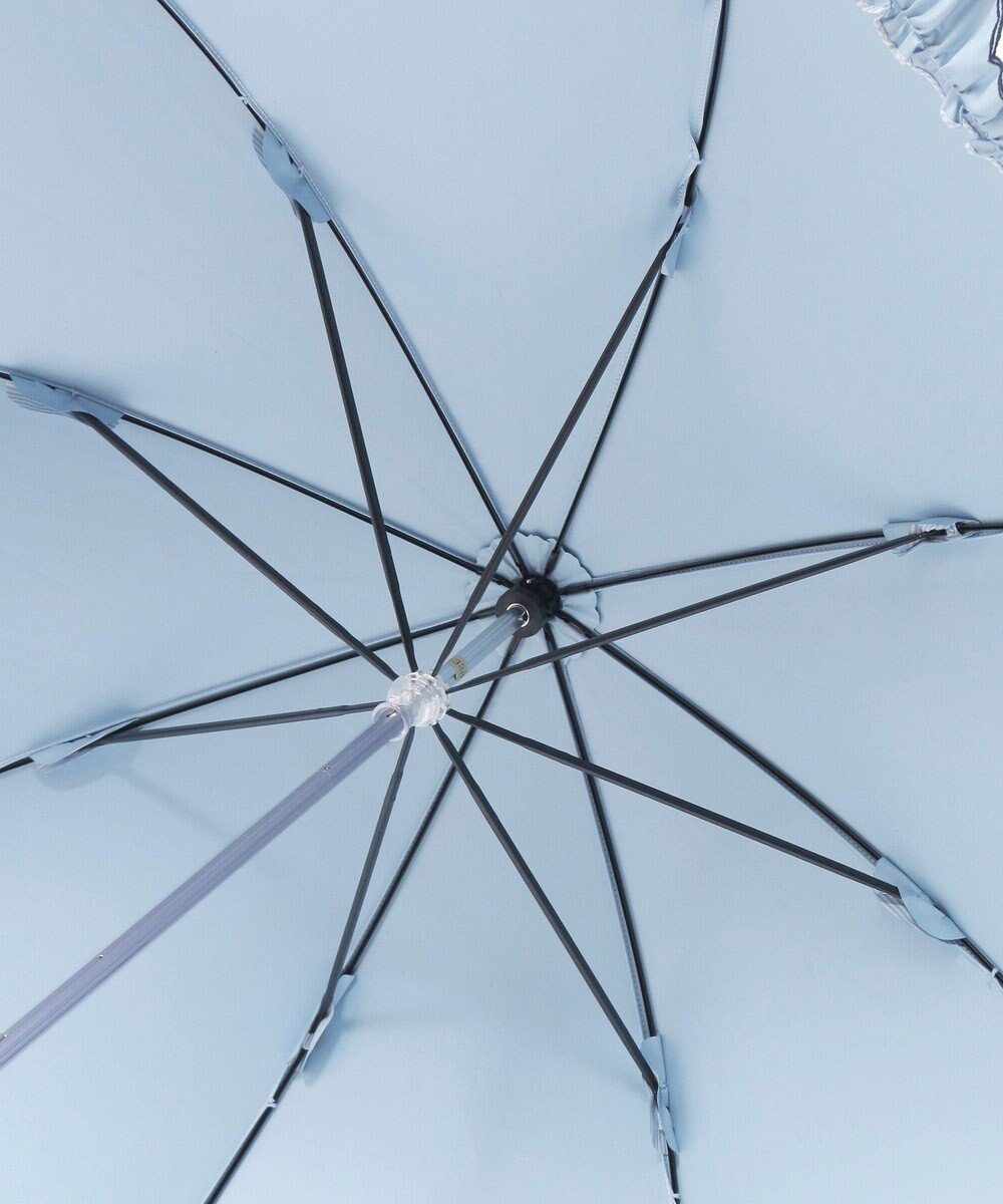 MOONBAT 【WEB限定】POLO RALPH LAUREN（ポロ ラルフローレン）晴雨兼用日傘 長傘 ワンポイントベア刺繍 フリル 一級遮光 遮熱 UV 