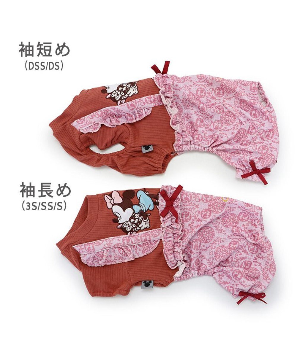 PET PARADISE ディズニー  ミニーマウス  アンティーク柄ロンパース 【小型犬】 