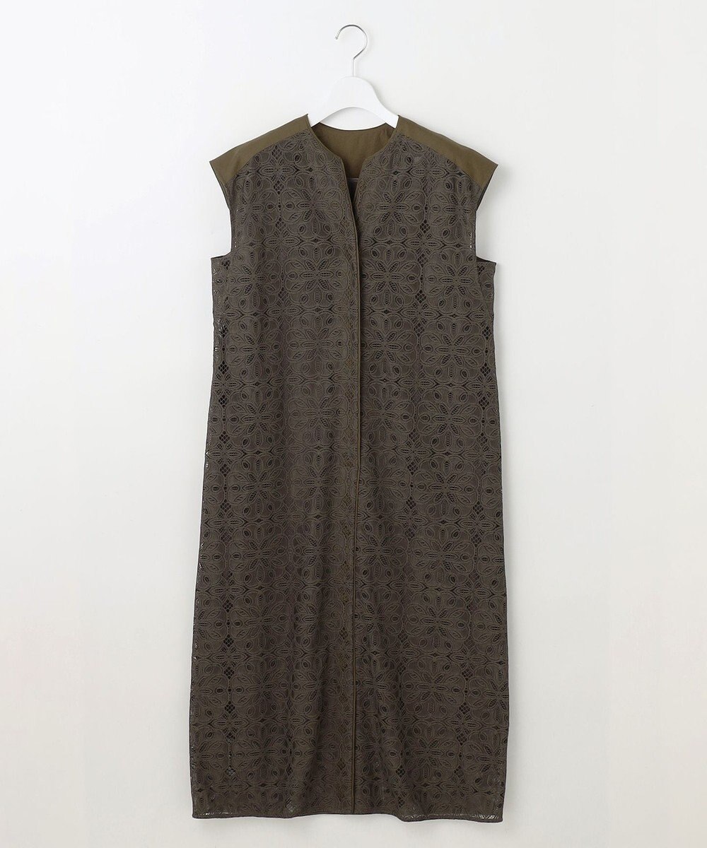 自由区 S 【洗える】フラワータイルレース ワンピース 