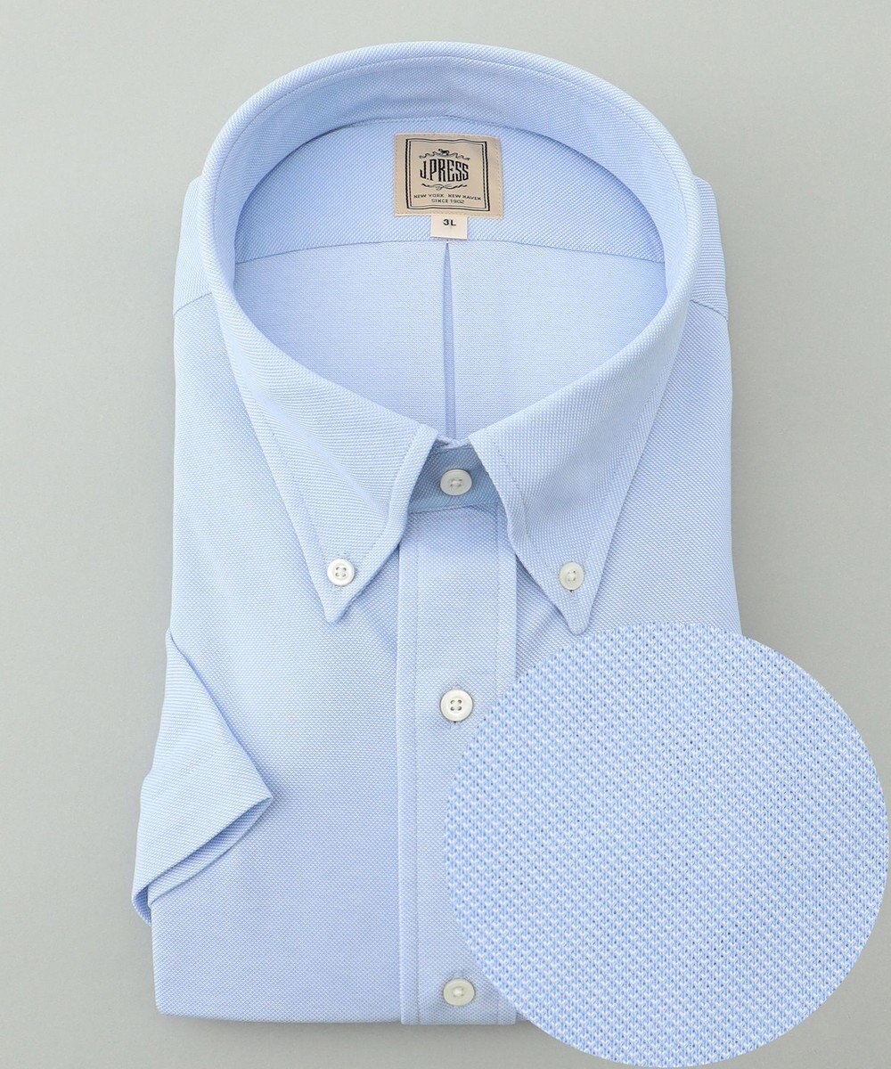 J.PRESS MEN 【KING SIZE】【夏に嬉しい高機能】カノコインレイパッチポケット シャツ/B.D 