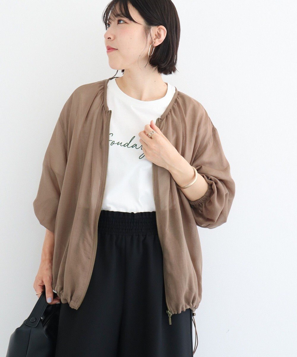 Green Parks イージーケアシアーボイルシャツブルゾン 