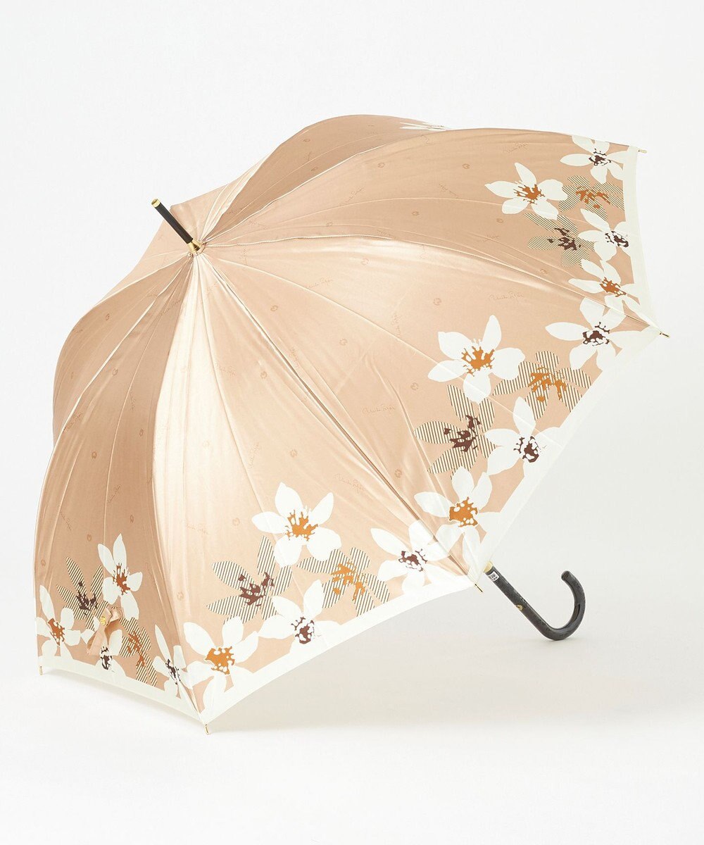 MOONBAT 【耐風】mila schon 長傘  フラワーサテンプリント 