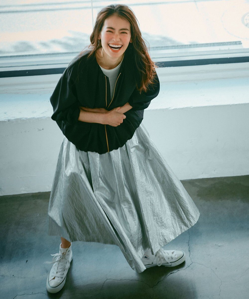 NAVE 【Nave】ホイルプリント スカート 