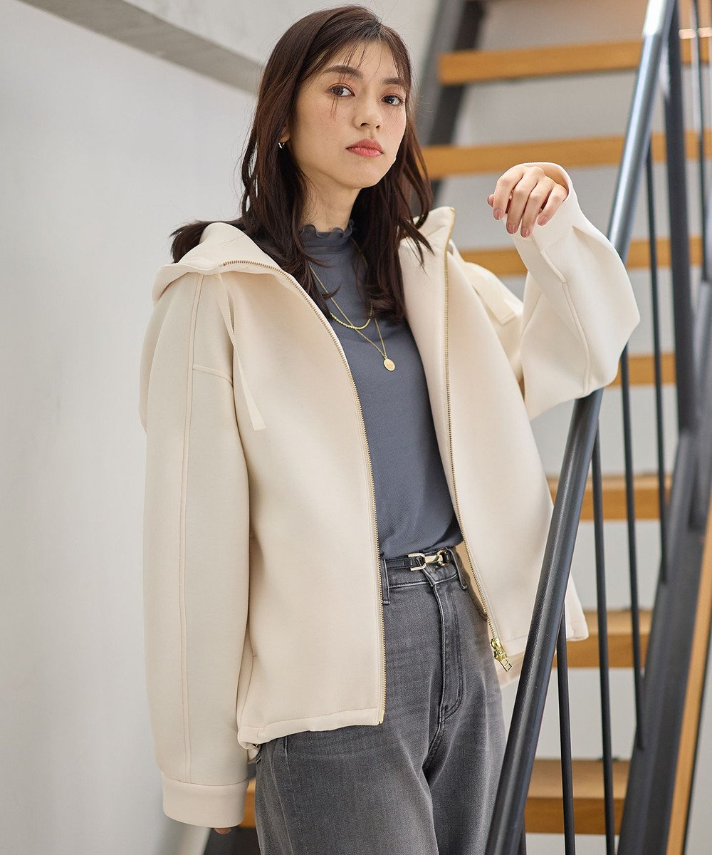 ANY L ダンボールＷジップパーカー 