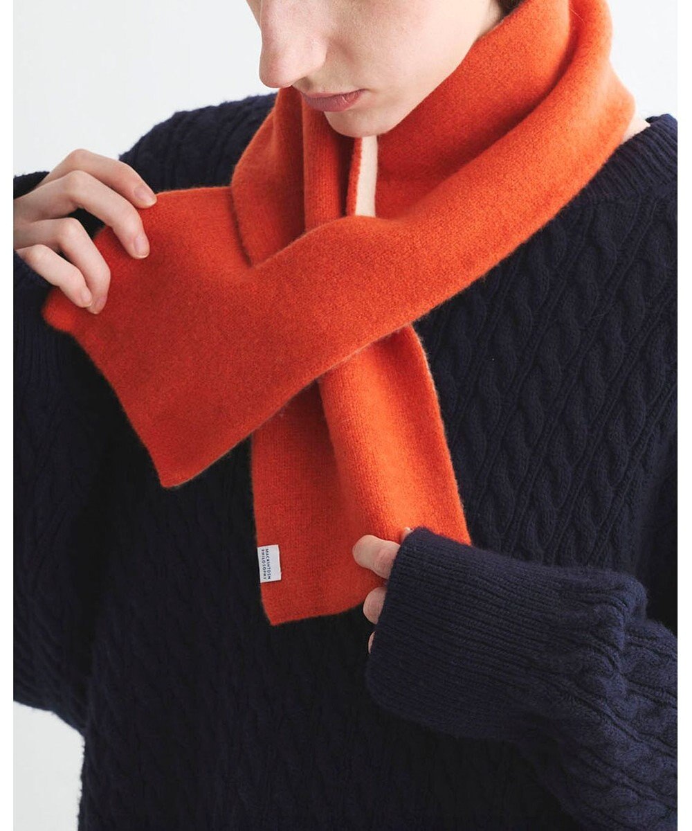 MOONBAT MACKINTOSH PHILOSOPHY(マッキントッシュ フィロソフィー）【ギフトBOX付】ウール100％ リバーシブル ニット マフラー ユニセックス 日本製 