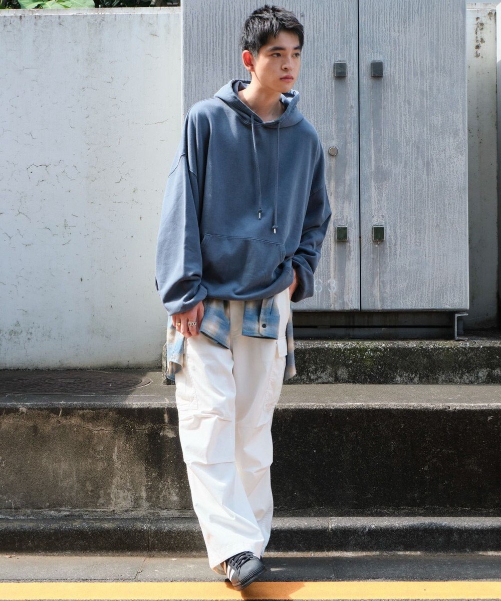 WEGO アシッドウォッシュバルーンパーカー 