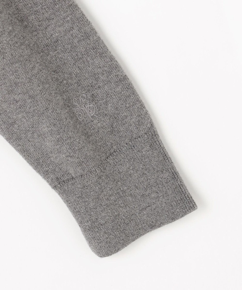 組曲 S 【加藤ローサさん着用】コットンカシミヤMIX刺繍入りニット 