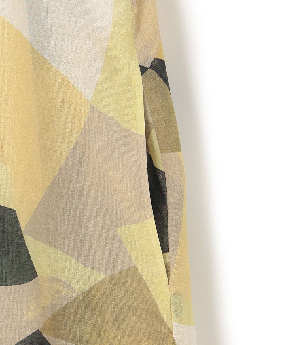 23区 S 【洗える】Pilatプリント タック ワンピース 