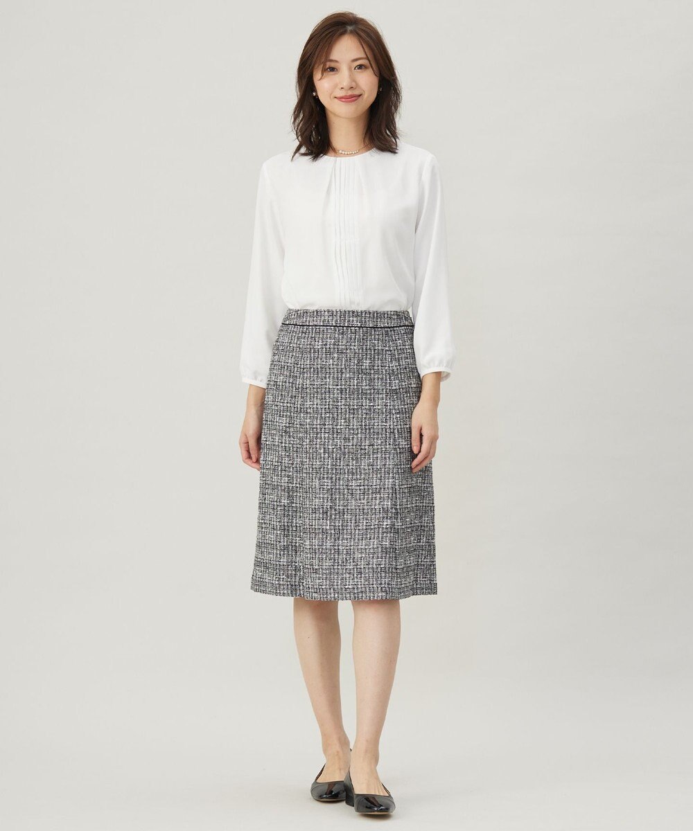 J.PRESS LADIES 【セットアップ対応】ファンシーツイード スカート 
