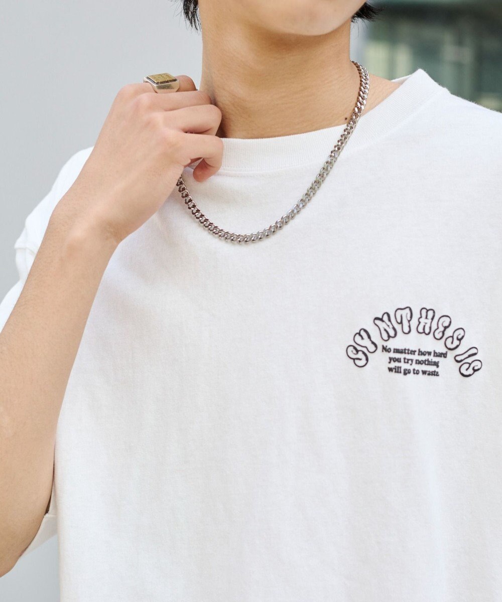 WEGO 【ユニセックス着用ITEM】アクセ付きストレートロゴT（SS） 