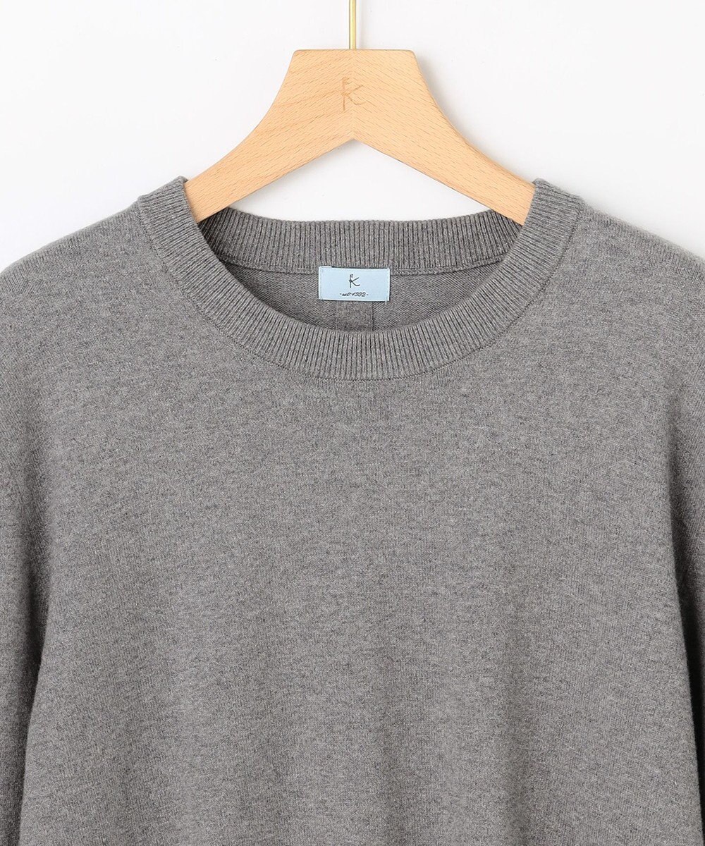 組曲 S 【加藤ローサさん着用】コットンカシミヤMIX刺繍入りニット 