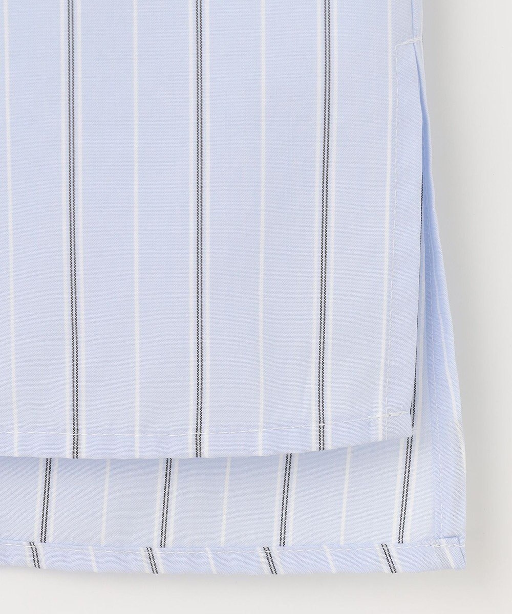 J.PRESS LADIES L 【洗える】ランダムストライプ シャツカラー ブラウス 