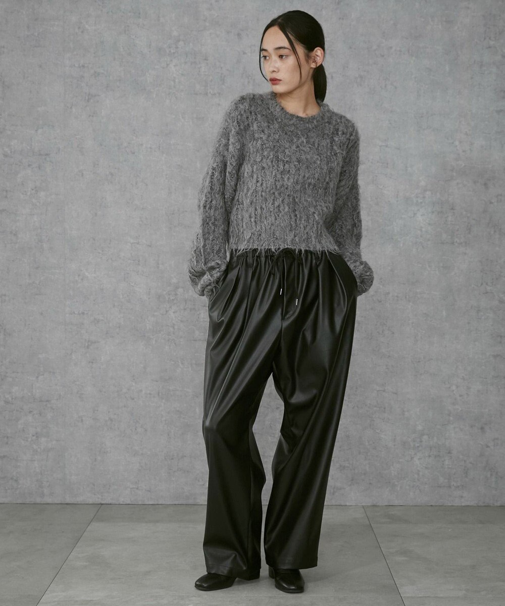 WEGO 【ユニセックス着用ITEM】合皮イージータックパンツ 