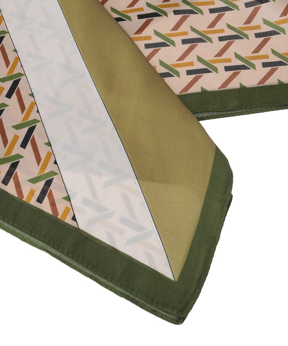 Green Parks ・ジオメトリーパターンスカーフ　７０×７０ 