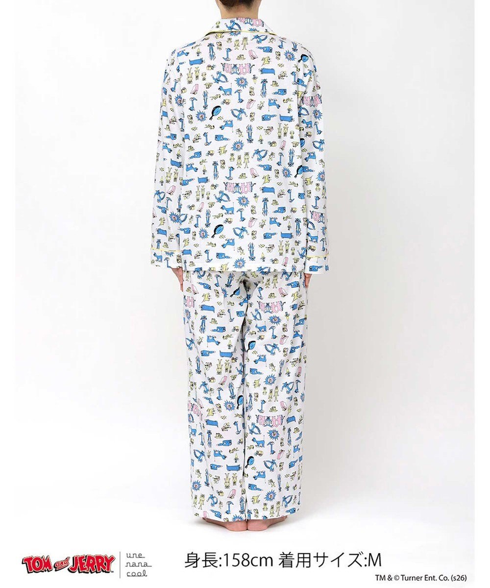 une nana cool トムとジェリー × une nana cool【綿100%】長袖開襟パジャマ 