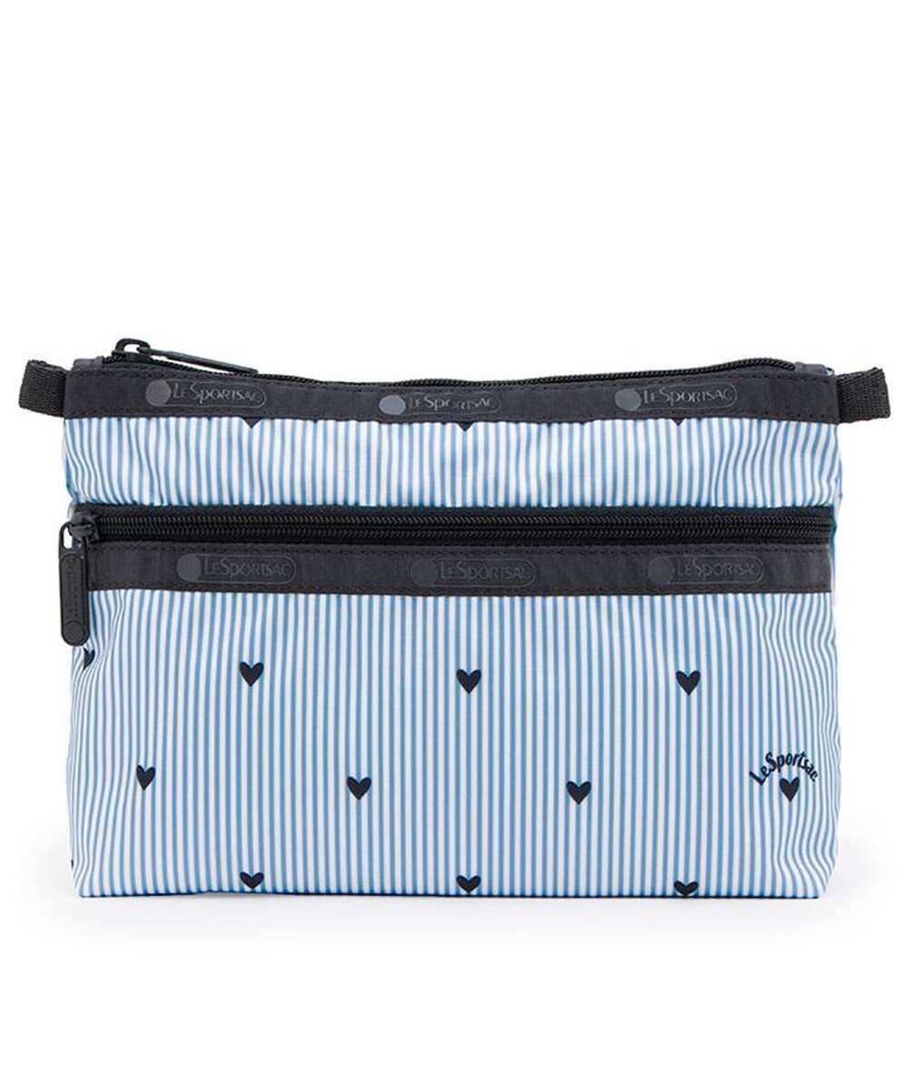 LeSportsac COSMETIC CLUTCH/フレッシュブラックハーツ 