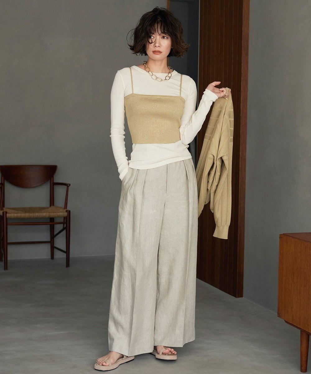 NAVE 【Nave・洗える】ガーゼフライス ロングスリーブ 