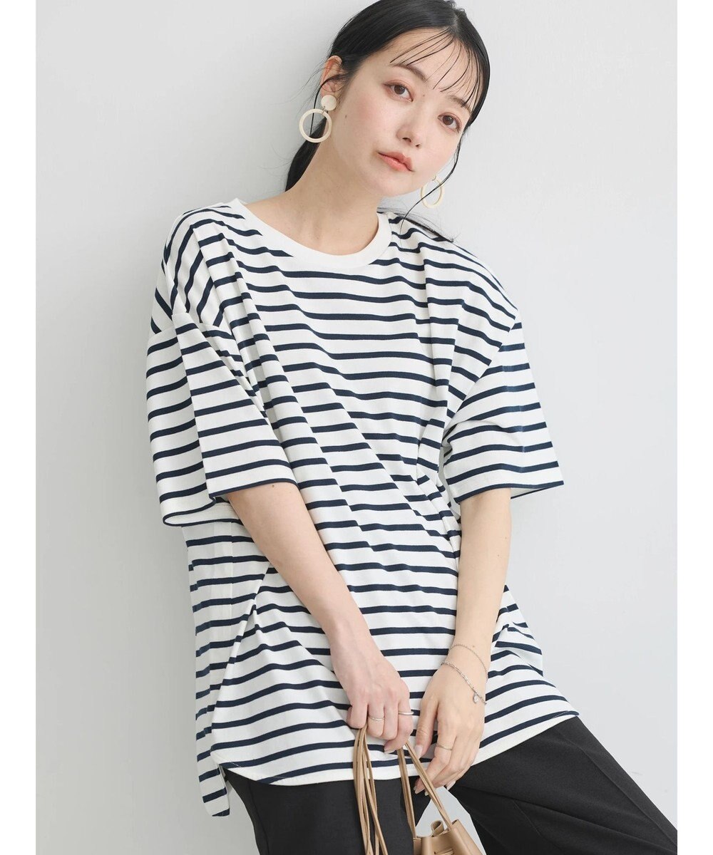 earth music&ecology ラウンドチュニックＴ 