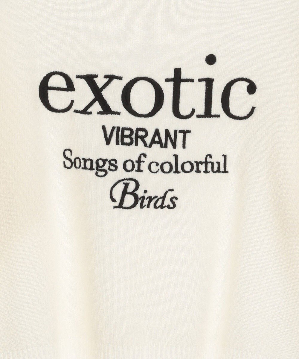 Green Parks ・ＥＬＥＮＣＡＲＥ　ＤＵＥ　ロゴ刺繍６分袖ニット 