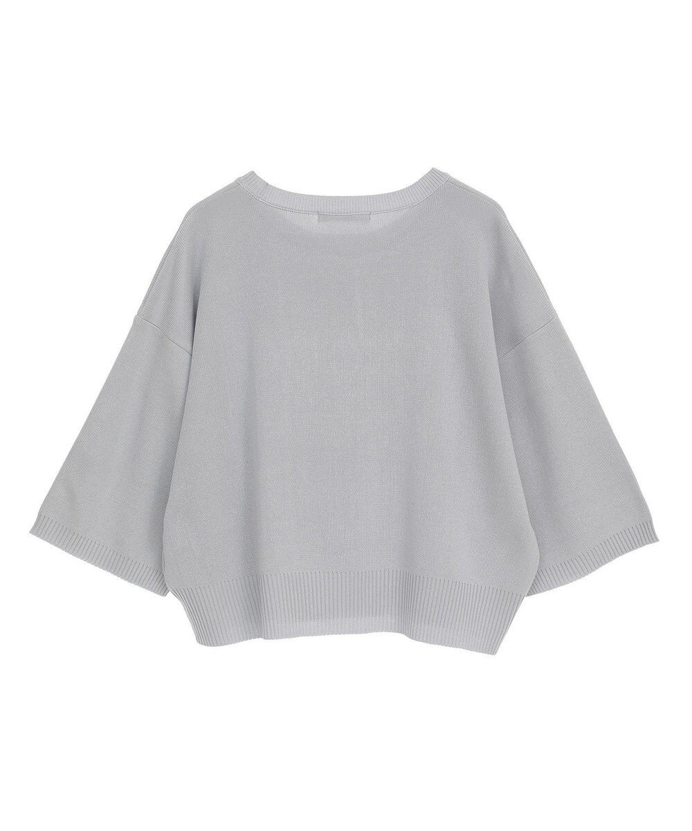 Green Parks ・ＥＬＥＮＣＡＲＥ　ＤＵＥ　ロゴ刺繍６分袖ニット 