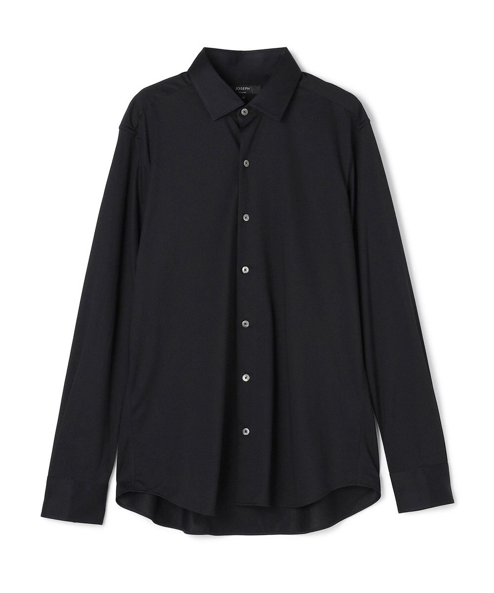 JOSEPH HOMME 【ストレッチ】ハイゲージコットンジャージー 　長袖レギュラーカラーシャツ 