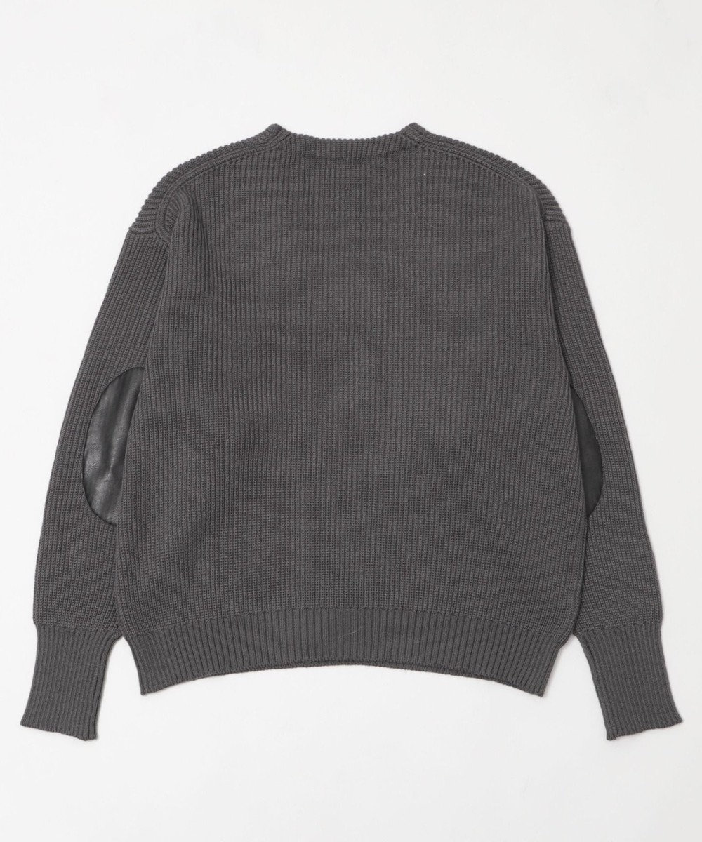 WEGO エルボーパッチVネックプルオーバー 