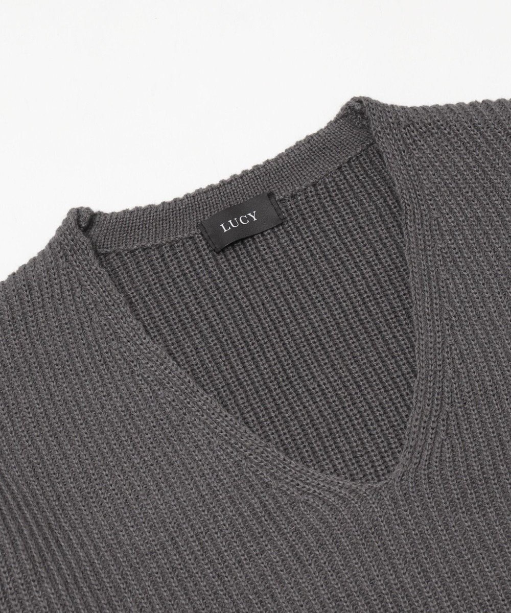 WEGO エルボーパッチVネックプルオーバー 