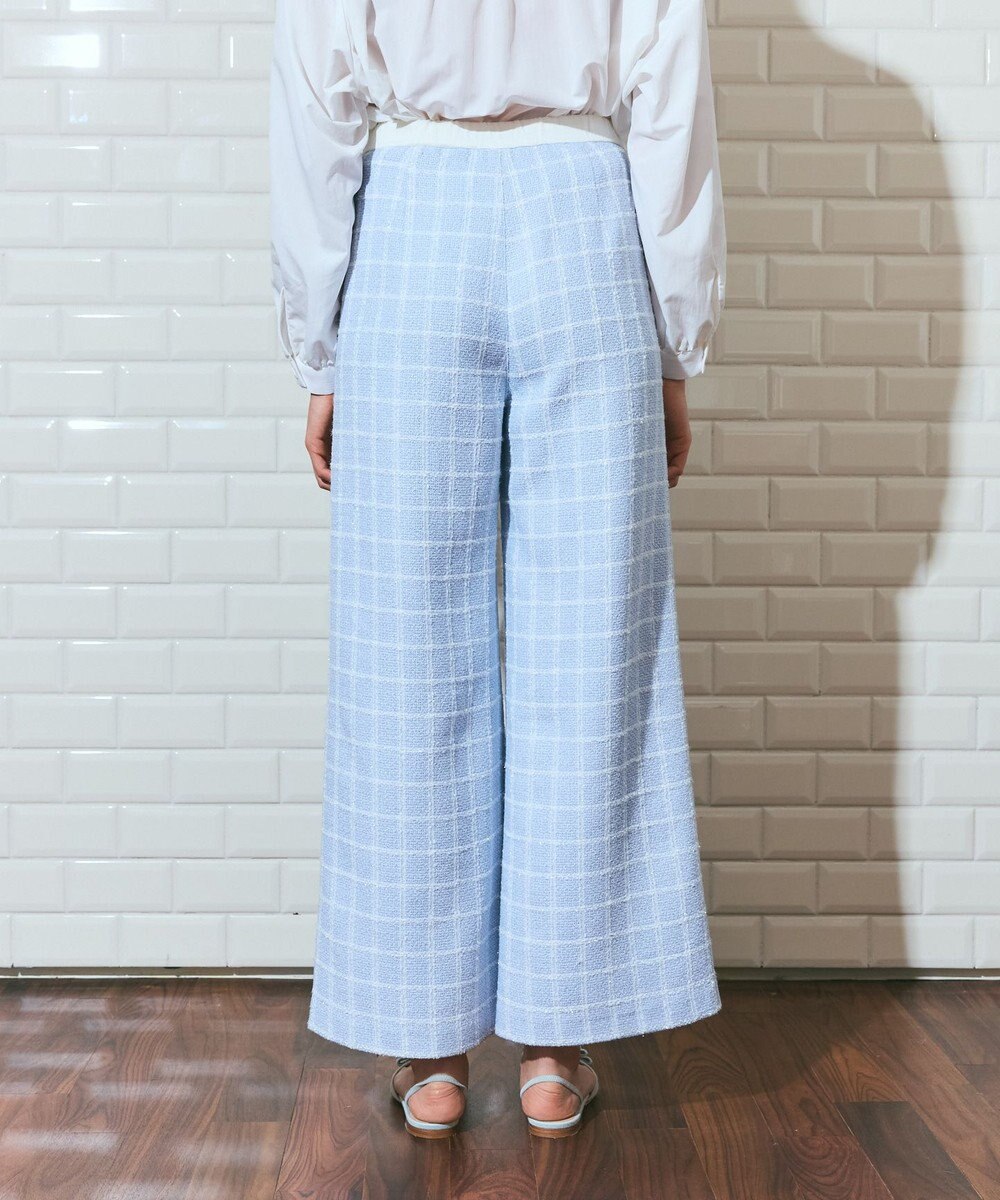 GRACE CONTINENTAL ツイードイージーパンツ 